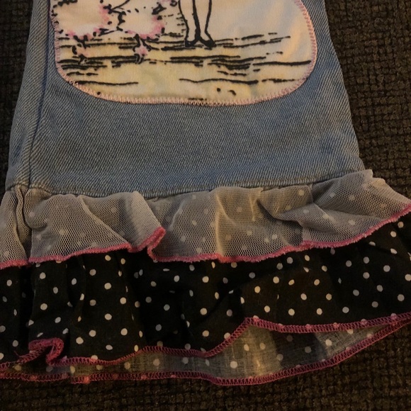 Girls little mass jeans with patch work - Picture 3 of 6